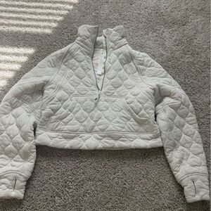 lululemon athletica Quilted Half-Zip Pullover - cream